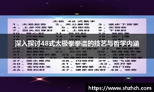 深入探讨48式太极拳拳谱的技艺与哲学内涵